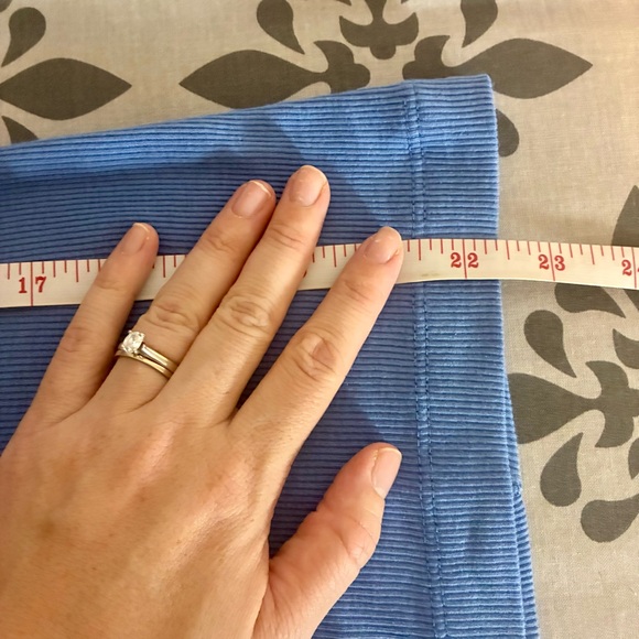 Vince Blue Ribbed Tank Top - Picture 7 of 10